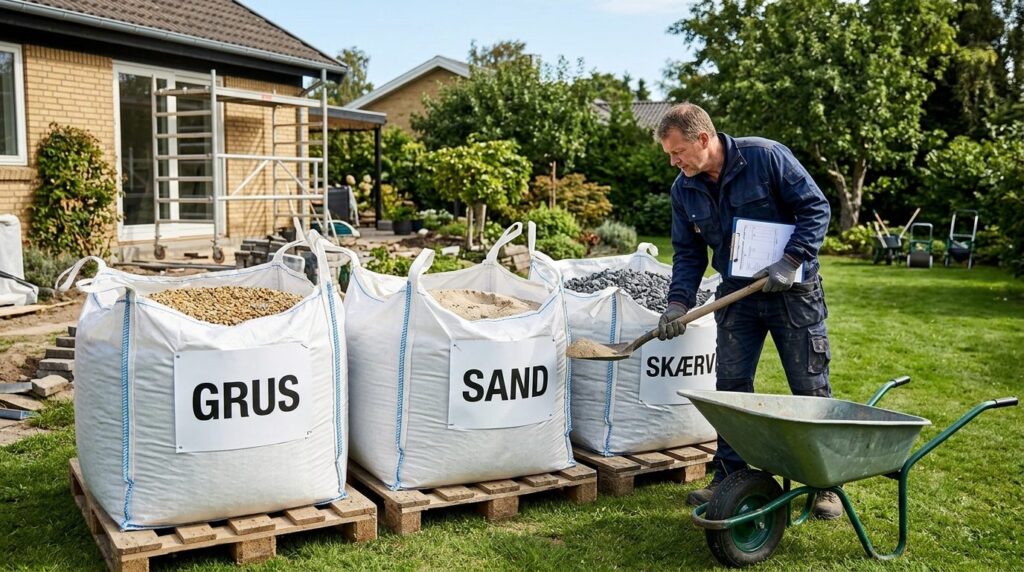 Stock photo of a home improvement project site with organize